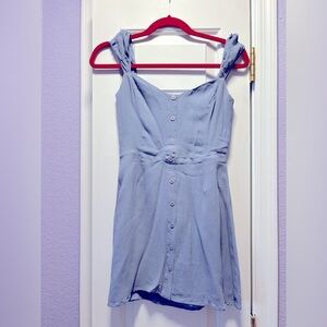 Reformation baby pastel blue mini dress fit and flare - size 0